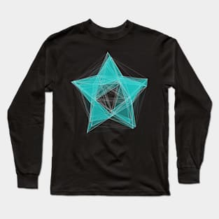 Star Digital Wireframe Long Sleeve T-Shirt